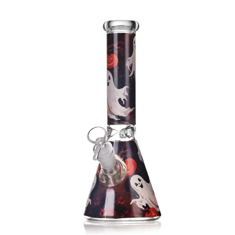 Halloween glow in the dark beaker bong | 10 inch