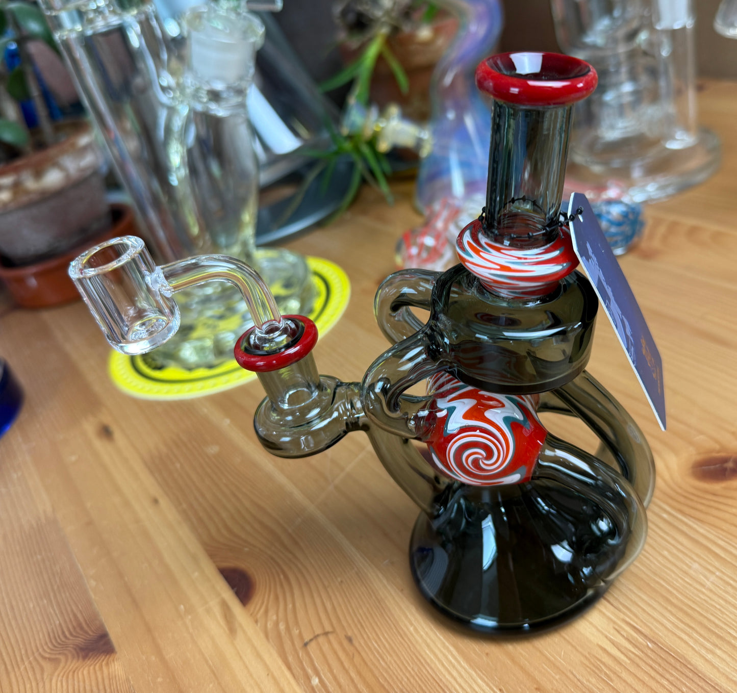 Phoenix Star Wig Wag Recycler Dab Rig | 6.8 inch
