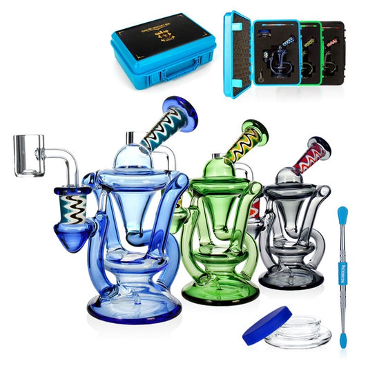 Phoenix Star Mini Dab Rig Set | 6 Inch | Northstar Glass | 3-Piece Kit