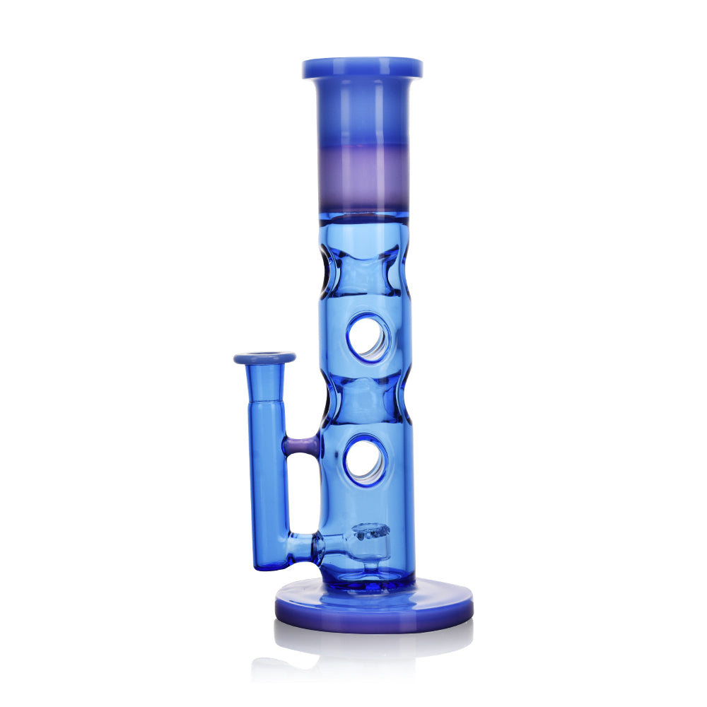 Donut Hole Straight Tube Glass Bong | 10inch