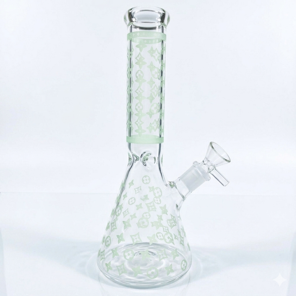 13.5 Inch Beaker Bong Glow Glass 14.5 mm