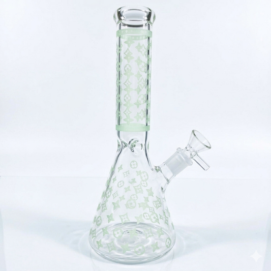 13.5 Inch Beaker Bong Glow Glass 14.5 mm