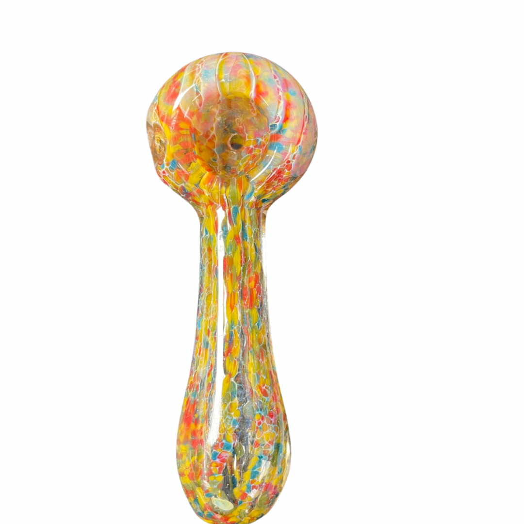 4inch Confetti Glass Spoon Pipe