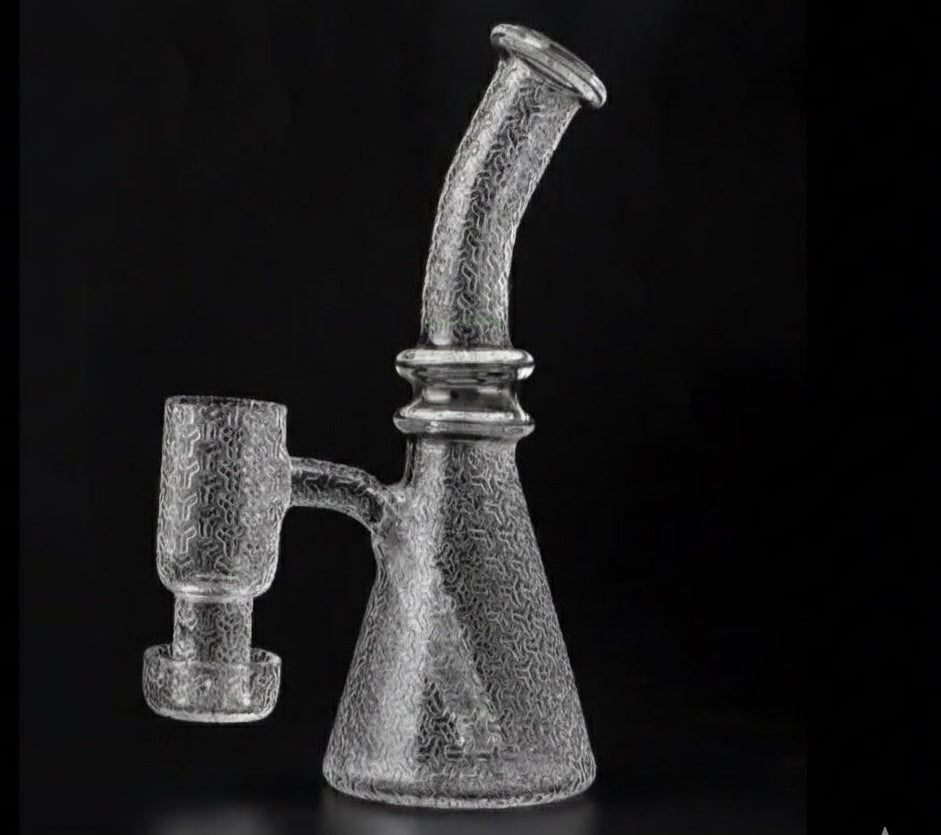 5 Inch Quartz Dab Rig with fixed Flat Top Terp Slurper