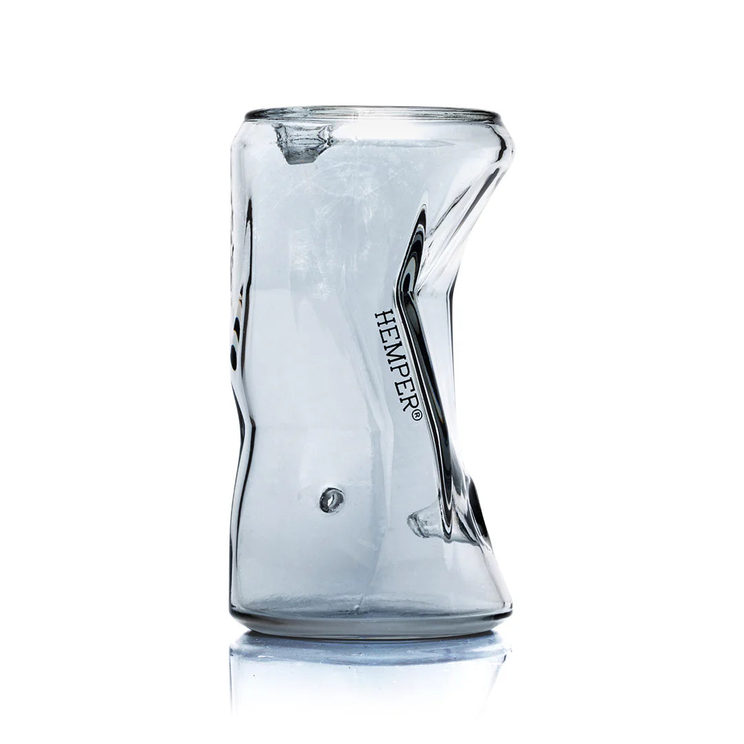 Hemper 4.6 Inch Crushed Can Glass Hand Pipe