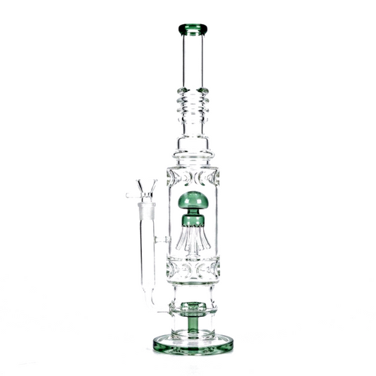 Jellyfish and Matrix Perc Straight Tube Bong | 20inch
