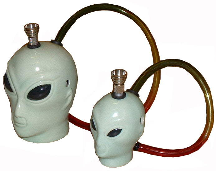 Medium Alien Head Spaced Out Ceramic Bong | 6inch