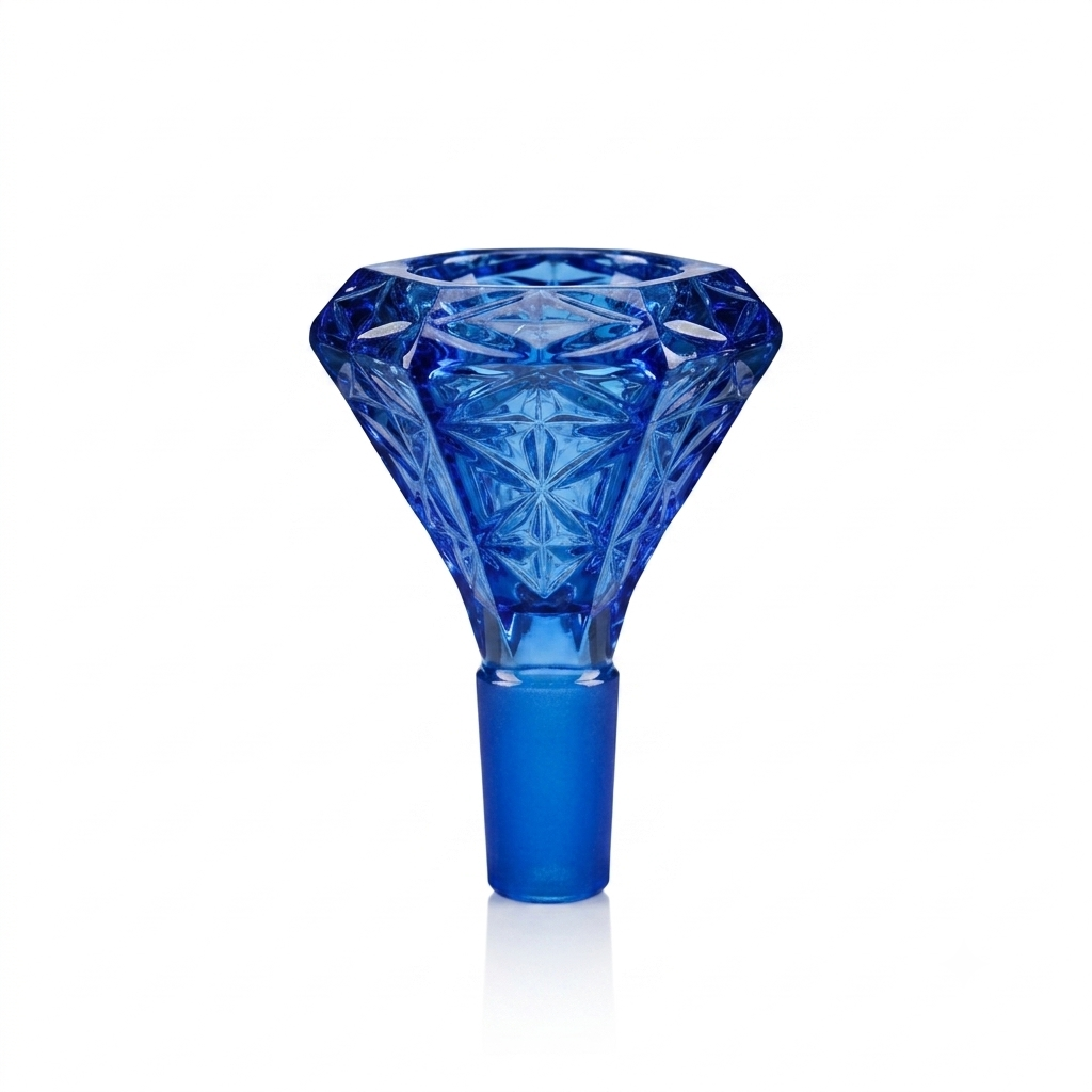 Glass Head Diamond Glass Bowl | 14.5mm