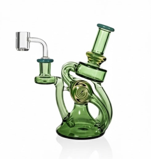 Phoenix Star Wig Wag Recycler Dab Rig | 6.8 inch