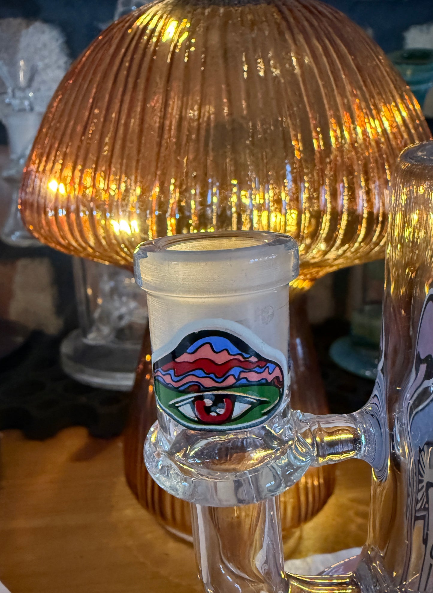 Magic Mushrooms Glow Bong | 9 inch