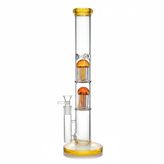 Double 8-Arm Tree Perc Beaker Bong | 16 inch