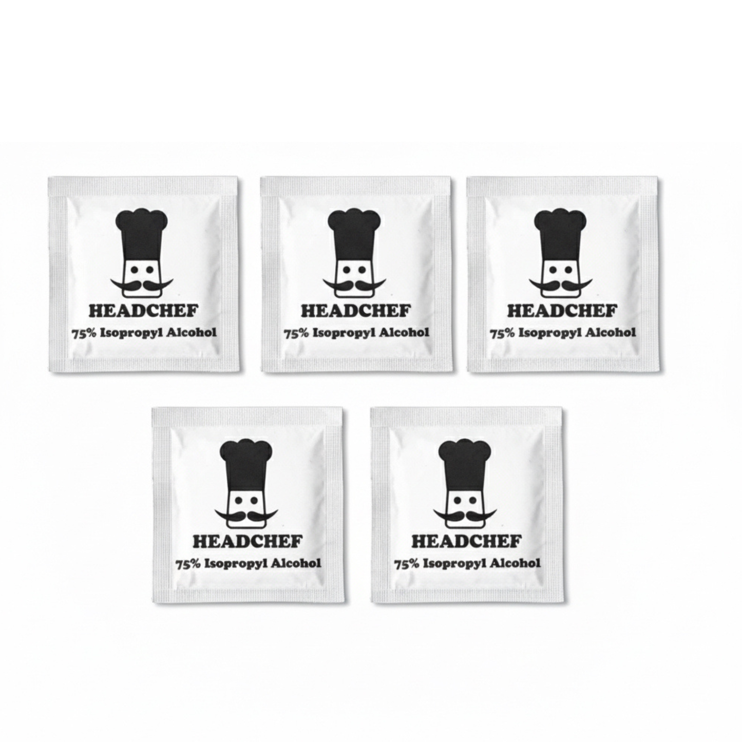 Headchef Alcohol Cleaning Wipes | Pack of 5
