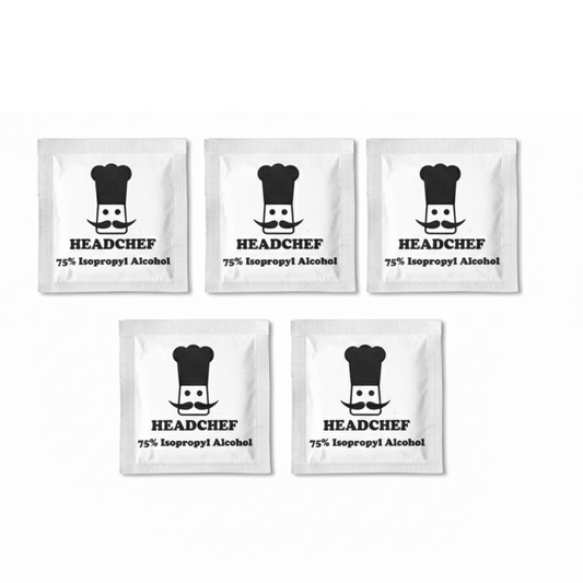 Headchef Alcohol Cleaning Wipes | Pack of 5