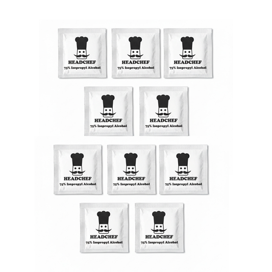 Headchef Alcohol Cleaning Wipes | Pack of 10
