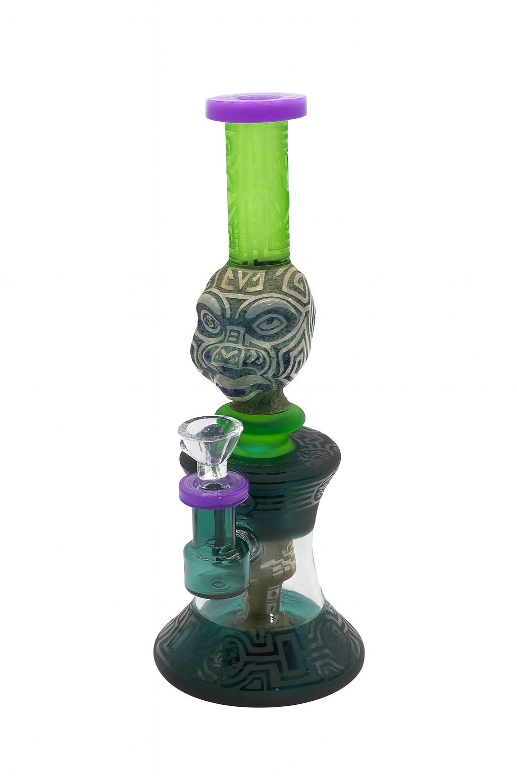 Glass Head Tribal Spirit Beaker Bong | 10 inch
