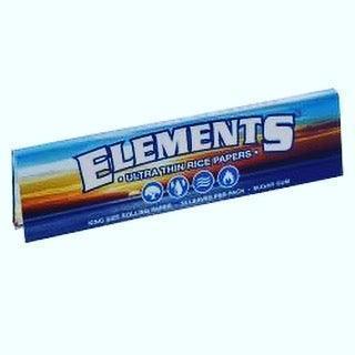 Elements King Size Slim Rice Rolling Paper - A Bong Shop