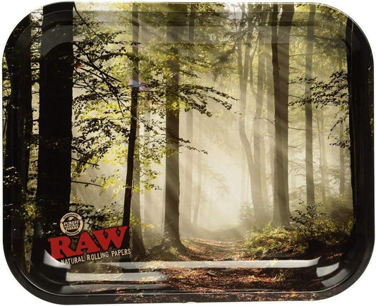 RAW Smokey Forest Rolling Tray | Small - A Bong Shop